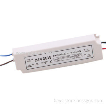24V power supply plastic shell waterproof series 35/60W New design for LED lighting IP67
